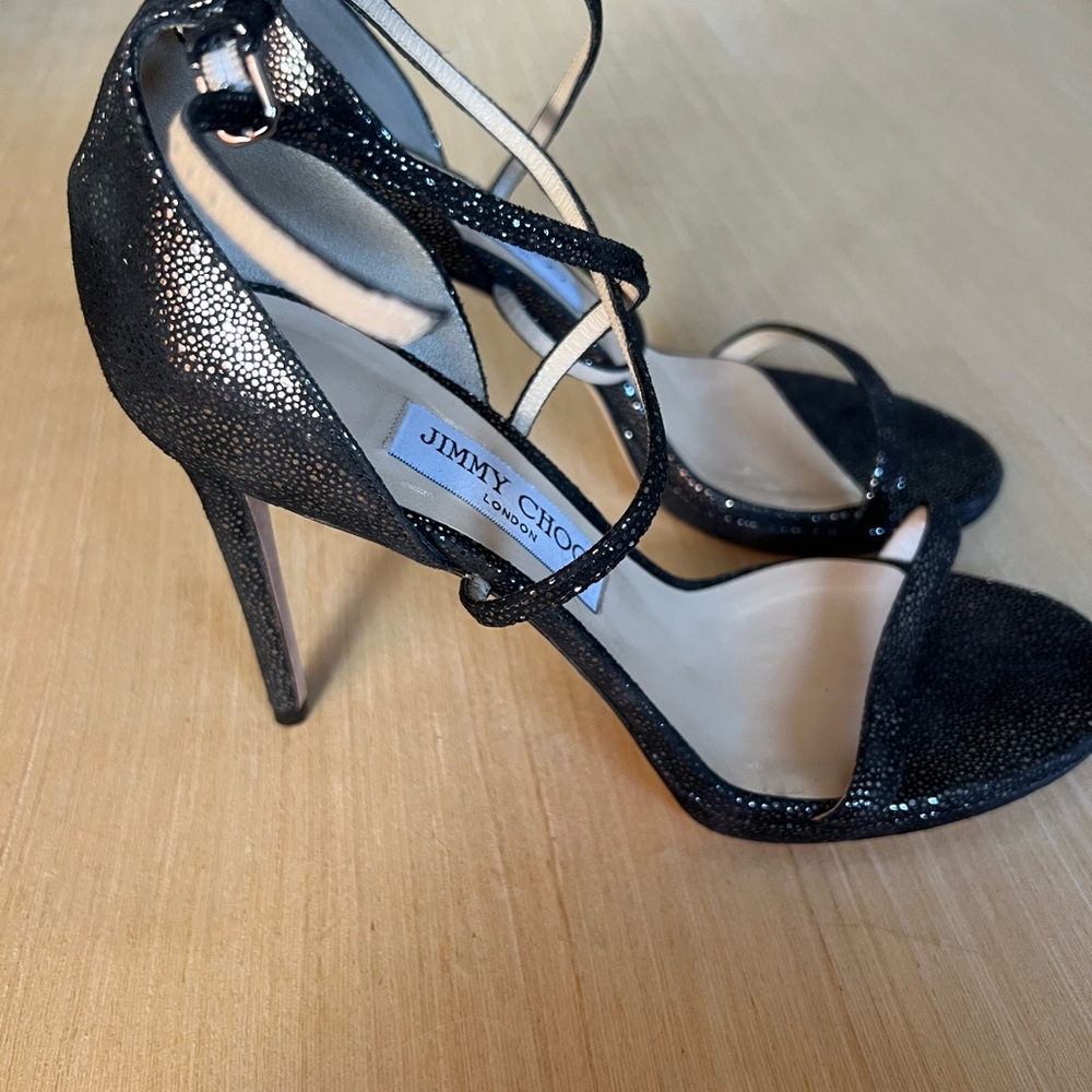 Jimmy Choo Glittering Black Heels